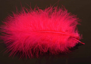 A. Jensen Blood Quill Marabou - hot pink